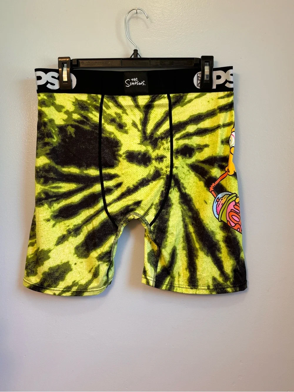 PSD Men's Bart Simpson Tie Dye Underwear. Sz XL. NWOT